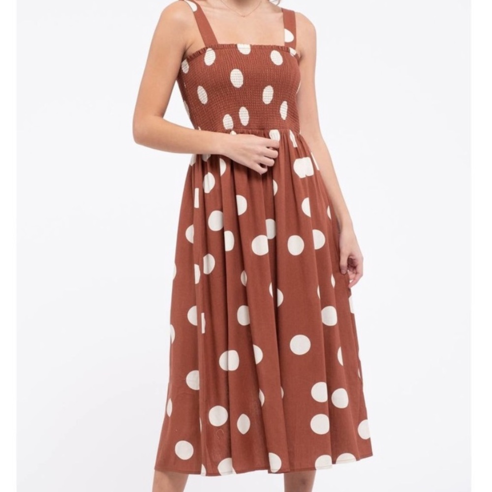 Blu Pepper Polka Dot Dress S